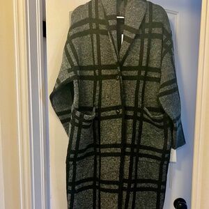 - Zara long plaid coat